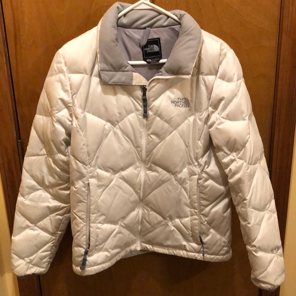 Women’s large white North Face jacket